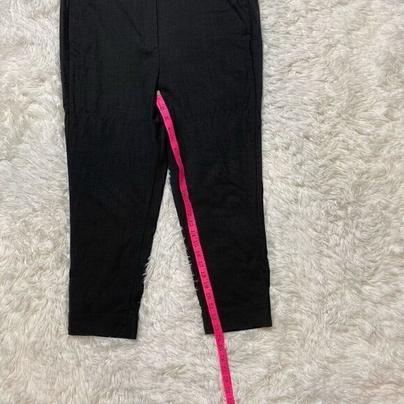 Kit and Ace Womens Crop Dress Pants Black Size 35x24 Trousers Gold Zipper Detail - Picture 4 of 12